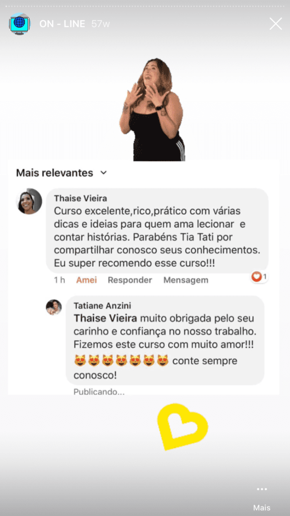 depoimentos de alunos do curso de contação de história 2