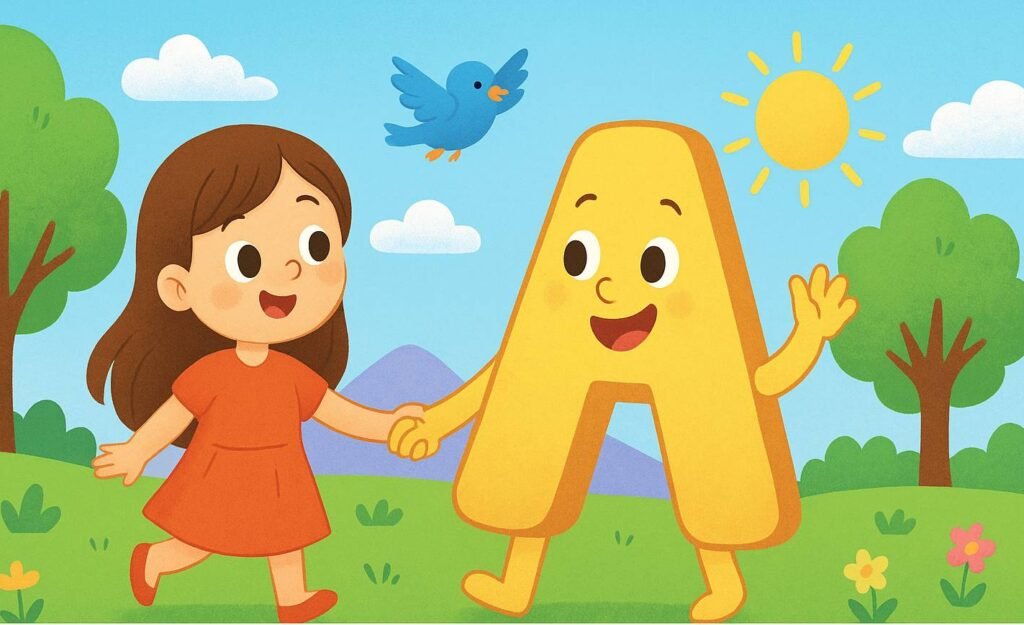 história infantil sobre a letra a