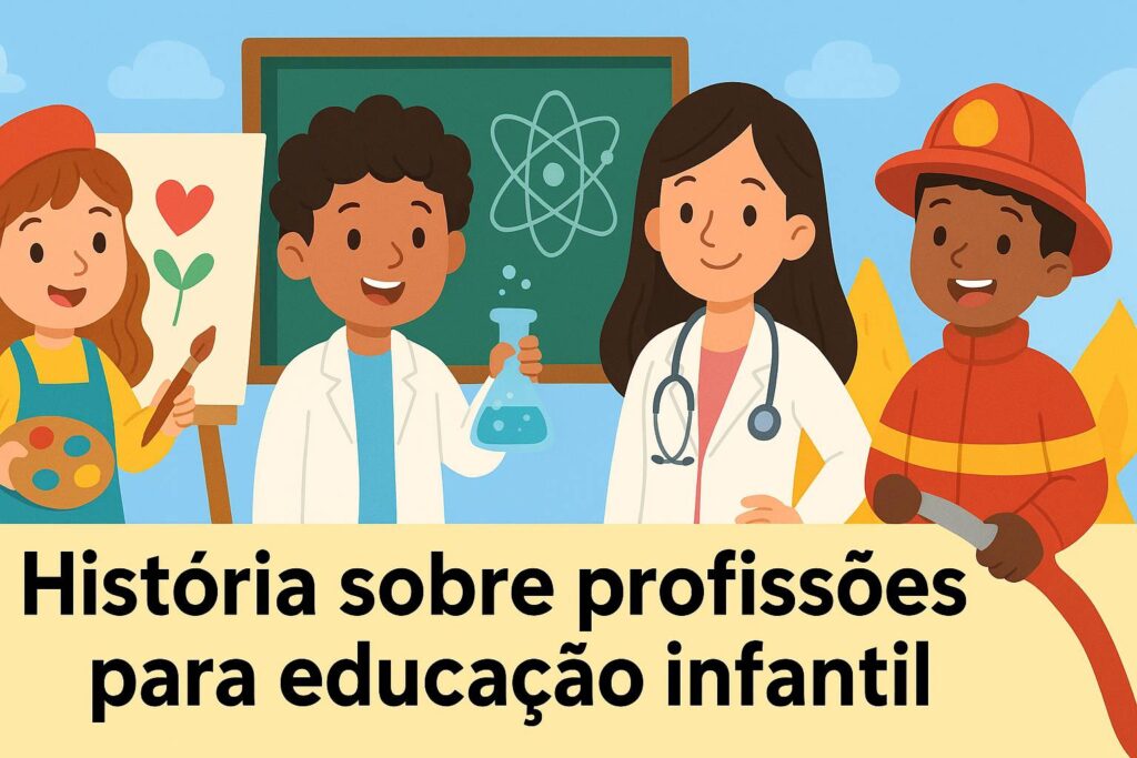 História sobre profissões para educação infantil