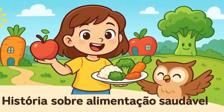 história infantil sobre alimentação saudável