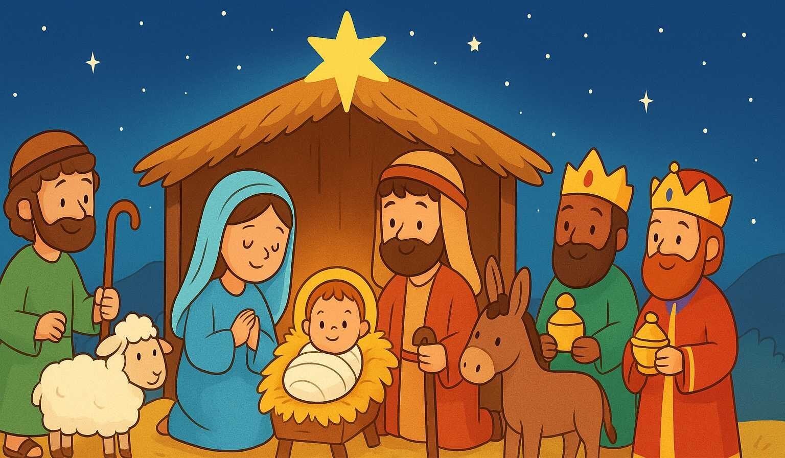 História Do Nascimento De Jesus Infantil Para Imprimir - Curso Contação ...