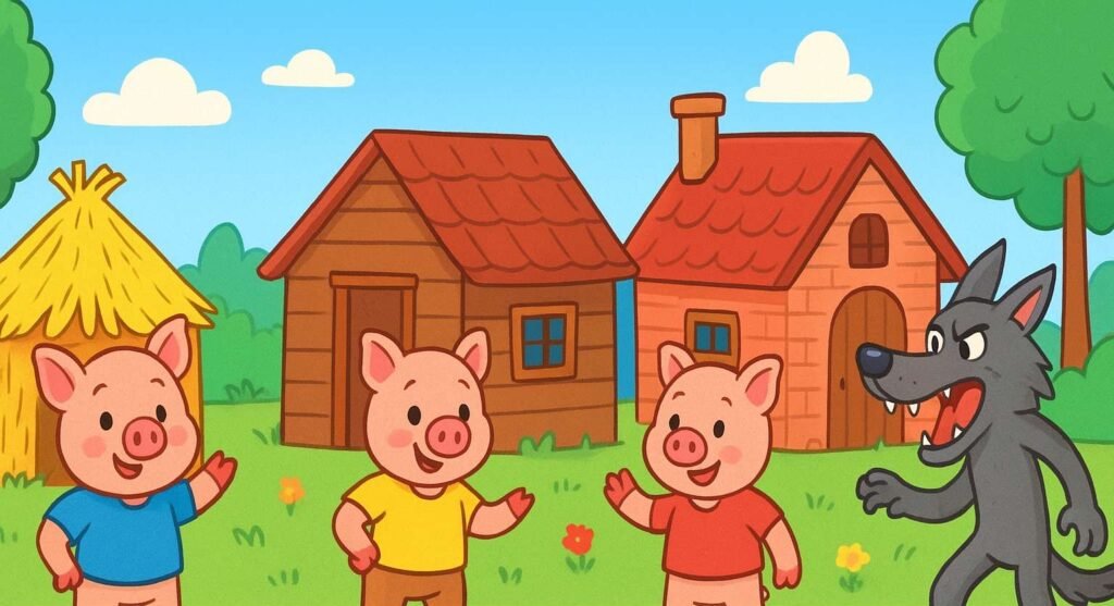 resumo da história os três porquinhos