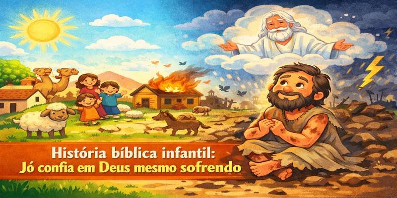 História bíblica infantil sobre Jó