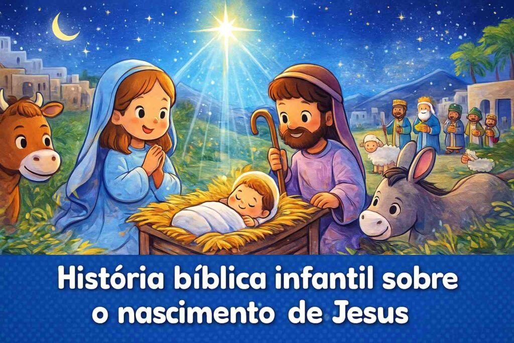 história bíblica infantilo nascimento de Jesus