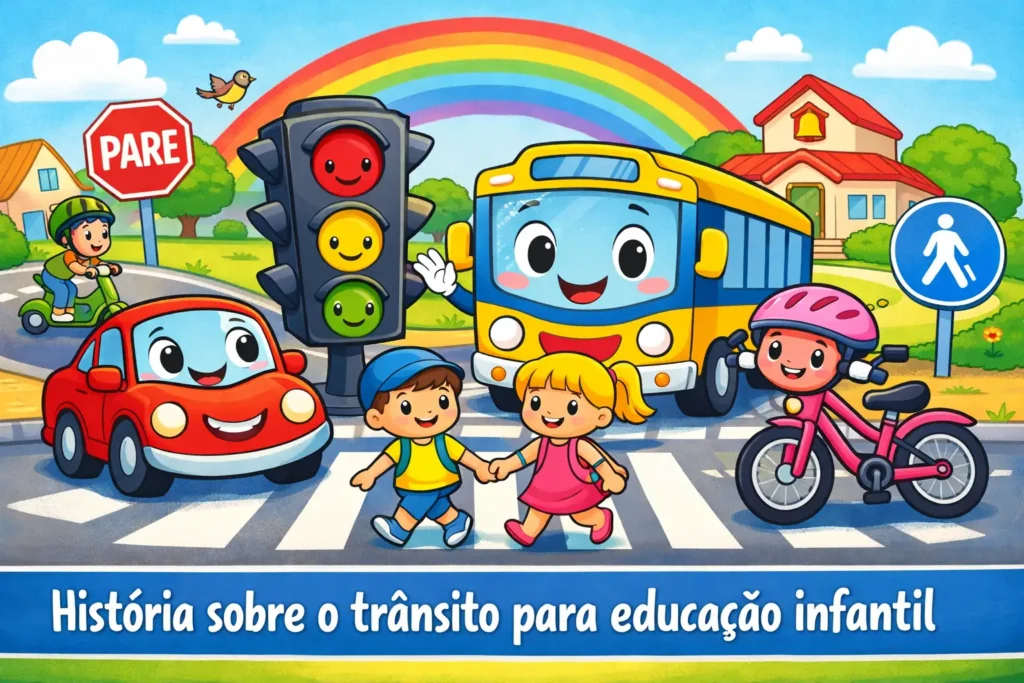 História sobre trânsito para educação infantil
