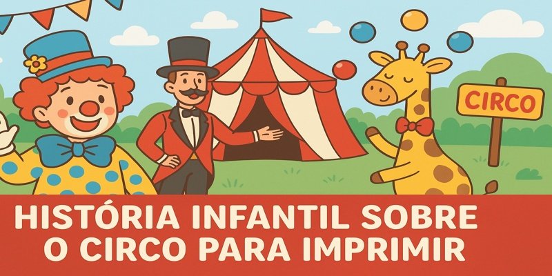 História infantil sobre o circo para imprimir