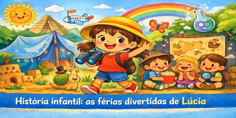História as férias divertidas de Lùcia