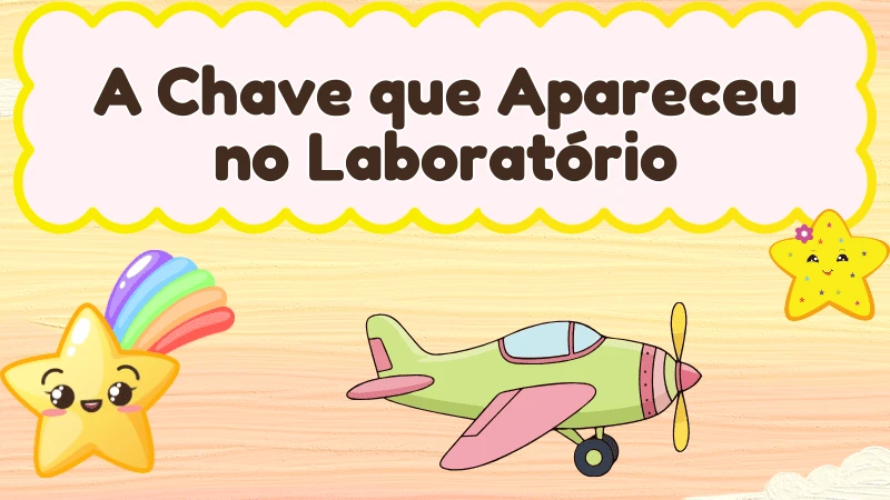 Capa da história infantil A Chave que Apareceu no Laboratório