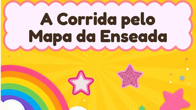 Capa da história infantil A Corrida pelo Mapa da Enseada