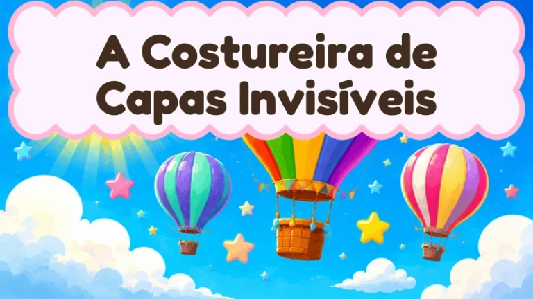 Capa da história infantil A Costureira de Capas Invisíveis