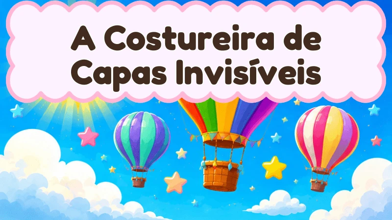 Capa da história infantil A Costureira de Capas Invisíveis