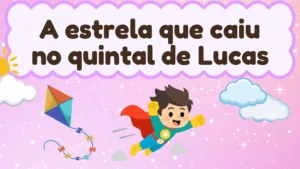 Capa da história infantil A estrela que caiu no quintal de Lucas