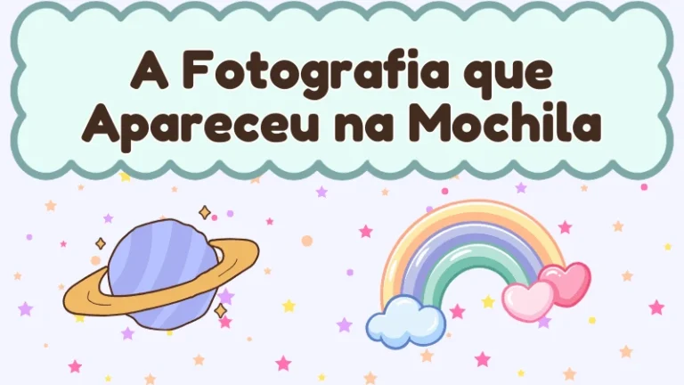 Capa da história infantil A Fotografia que Apareceu na Mochila