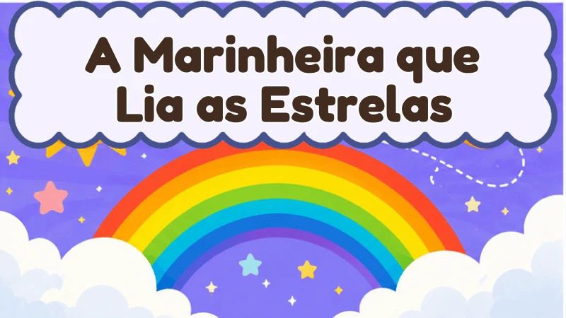 Capa da história infantil A Marinheira que Lia as Estrelas