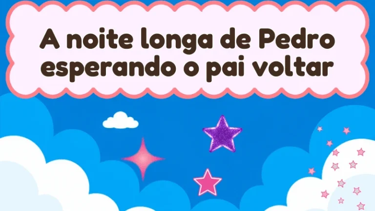 Capa da história infantil A noite longa de Pedro esperando o pai voltar