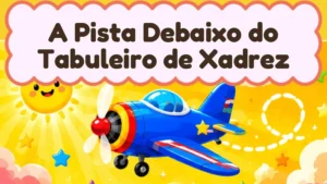 Capa da história infantil A Pista Debaixo do Tabuleiro de Xadrez