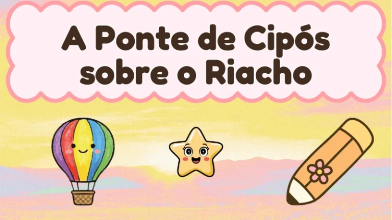 Capa da história infantil A Ponte de Cipós sobre o Riacho