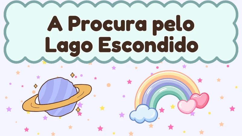 Capa da história infantil A Procura pelo Lago Escondido