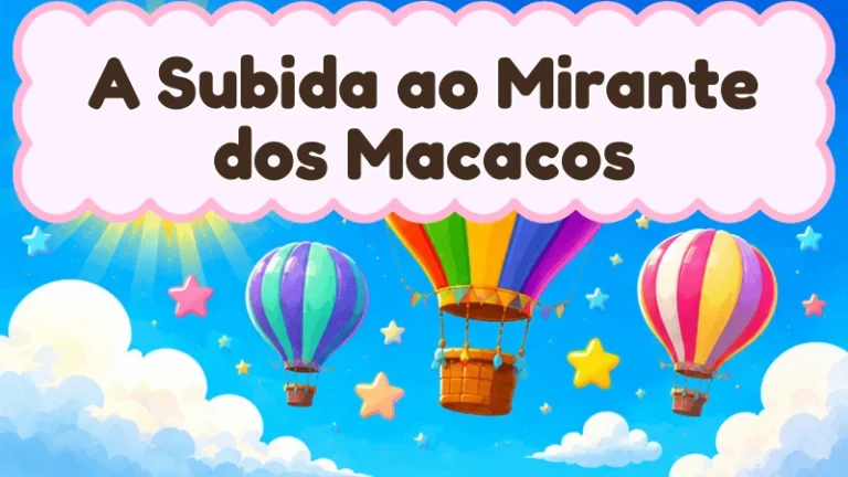 Capa da história infantil A Subida ao Mirante dos Macacos