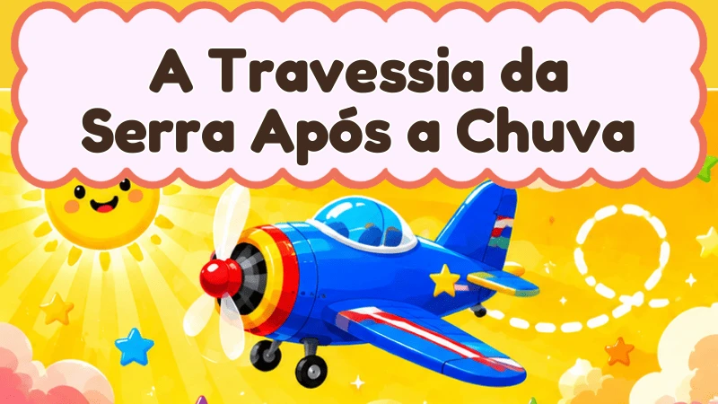 Capa da história infantil A Travessia da Serra Após a Chuva