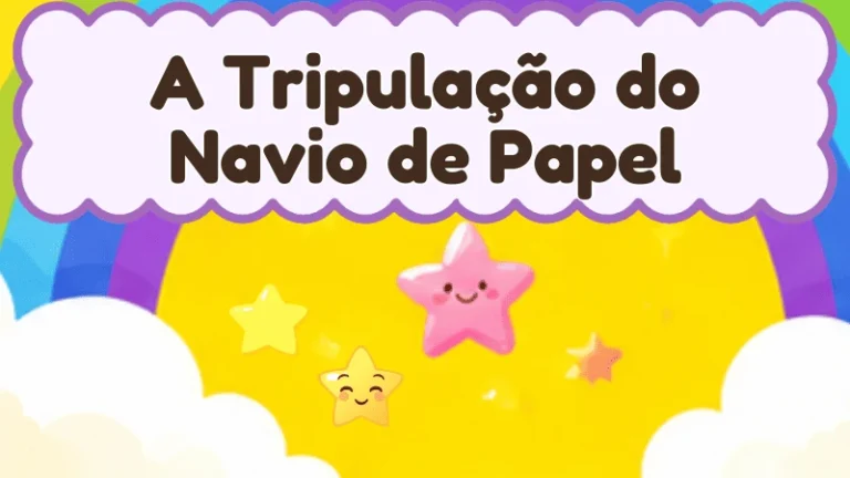 Capa da história infantil A Tripulação do Navio de Papel
