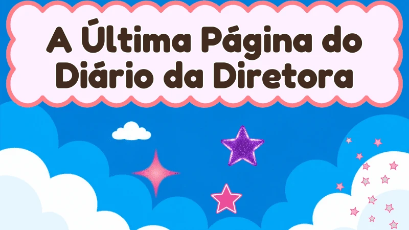 Capa da história infantil A Última Página do Diário da Diretora