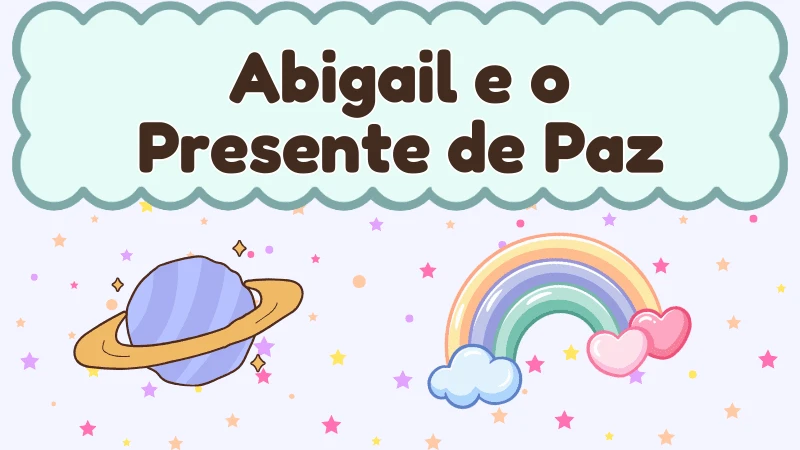 Capa da história infantil Abigail e o Presente de Paz