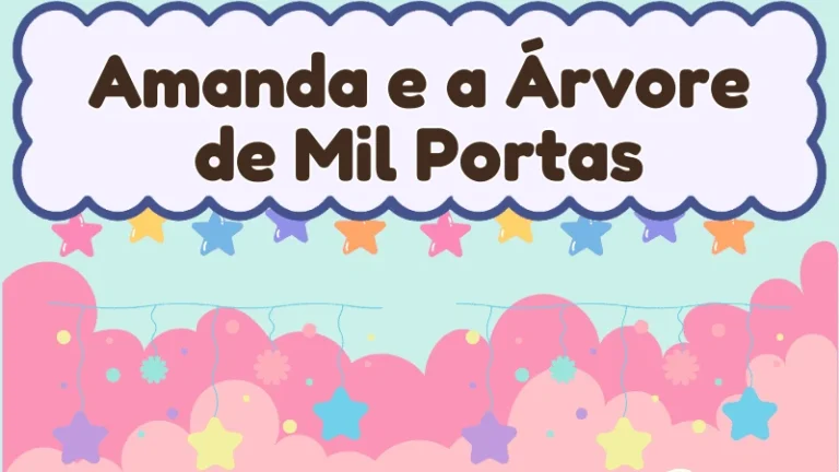 Capa da história infantil Amanda e a Árvore de Mil Portas