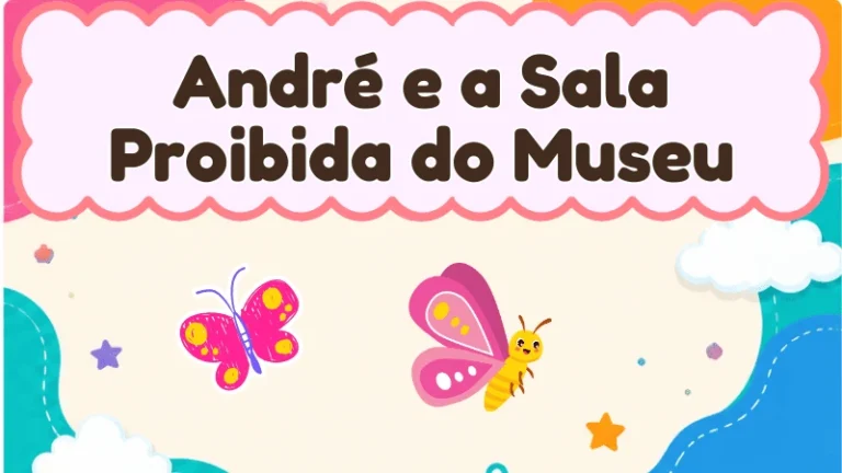Capa da história infantil André e a Sala Proibida do Museu