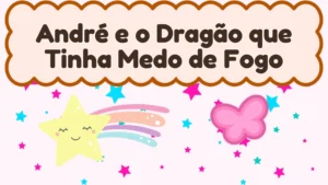 Capa da história infantil André e o Dragão que Tinha Medo de Fogo
