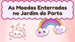 Capa da história infantil As Moedas Enterradas no Jardim do Porto
