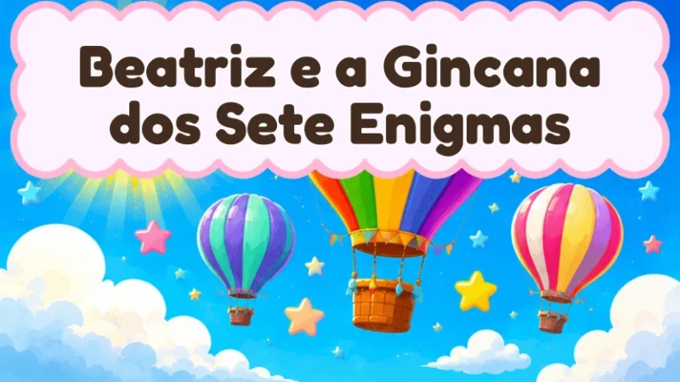 Capa da história infantil Beatriz e a Gincana dos Sete Enigmas