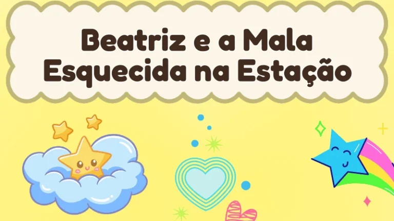 Capa da história infantil Beatriz e a Mala Esquecida na Estação