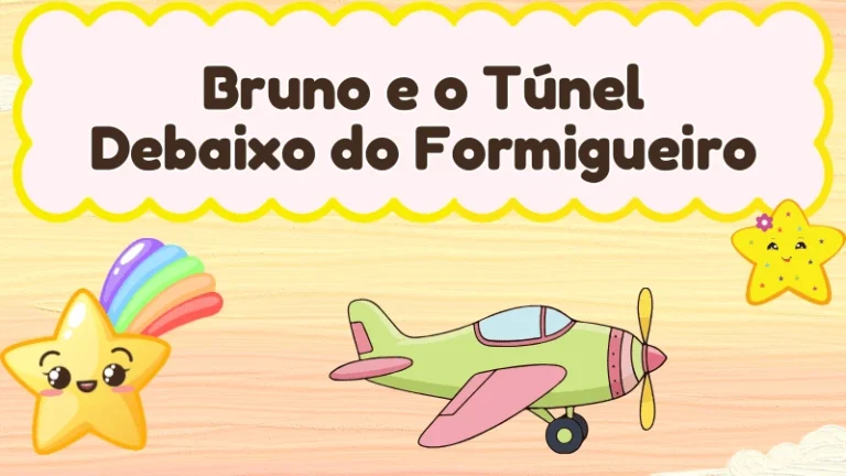 Capa da história infantil Bruno e o Túnel Debaixo do Formigueiro