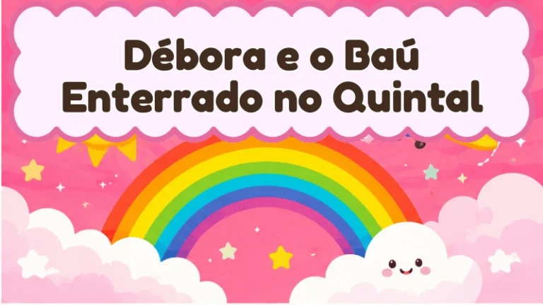 Capa da história infantil Débora e o Baú Enterrado no Quintal