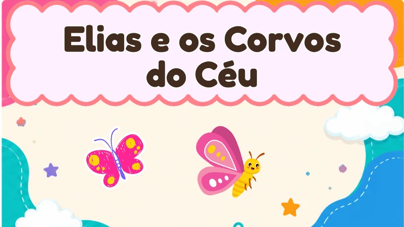 Capa da história infantil Elias e os Corvos do Céu