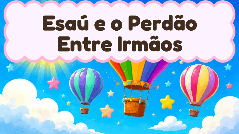 Capa da história infantil Esaú e o Perdão Entre Irmãos
