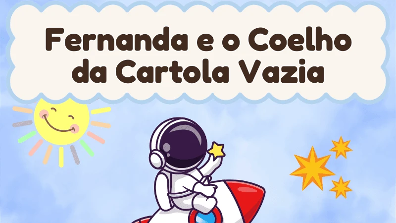 Capa da história infantil Fernanda e o Coelho da Cartola Vazia