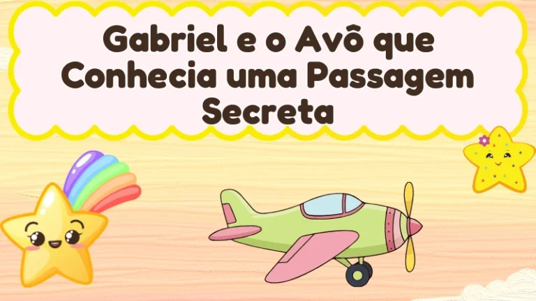 Capa da história infantil Gabriel e o Avô que Conhecia uma Passagem Secreta