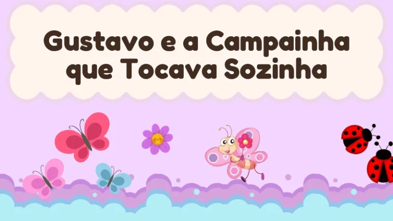Capa da história infantil Gustavo e a Campainha que Tocava Sozinha