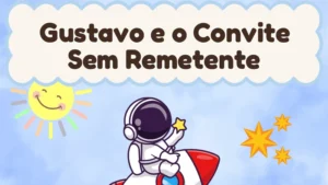 Capa da história infantil Gustavo e o Convite Sem Remetente