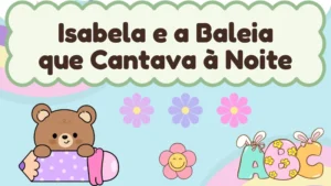 Capa da história infantil Isabela e a Baleia que Cantava à Noite
