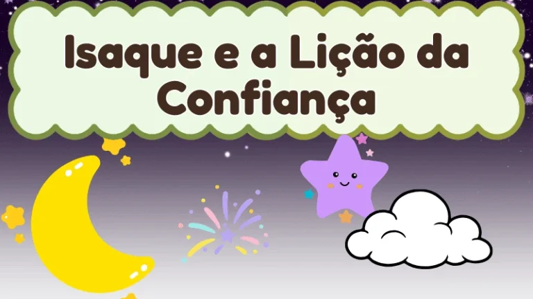 Capa da história infantil Isaque e a Lição da Confiança