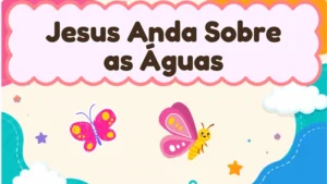 Capa da história infantil Jesus Anda Sobre as Águas
