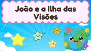 Capa da história infantil João e a Ilha das Visões