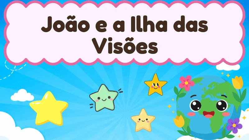 Capa da história infantil João e a Ilha das Visões