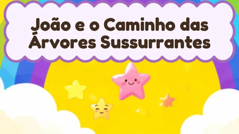 Capa da história infantil João e o Caminho das Árvores Sussurrantes