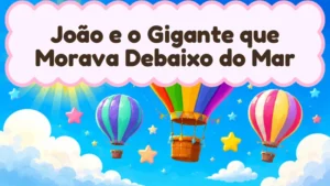Capa da história infantil João e o Gigante que Morava Debaixo do Mar