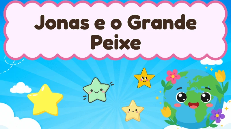 Capa da história infantil Jonas e o Grande Peixe