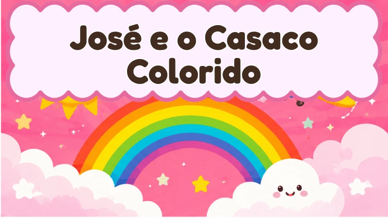 Capa da história infantil José e o Casaco Colorido